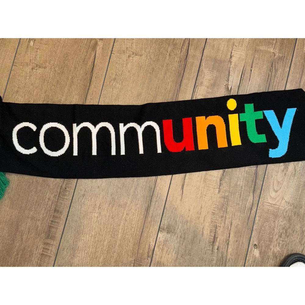 Austin FC Q2 Stadium Community Soccer Scarf Black Green Rainbow Unity MLS prode